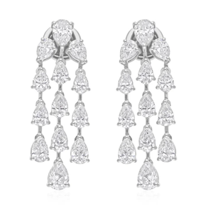 925 argent Sterling blanc Moissanite poire coupe goutte diamant boucle d'oreille/Moissanite bijoux/cadeau pour elle - Product Image 2