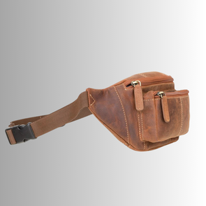 กระเป๋าคาดเอวหนังเครซีฮอร์สวินเทจสำหรับทุกเพศกระเป๋าสะพายไหล่คาดลำตัว - Product Image 6