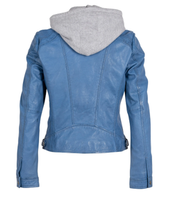 Chaqueta de cuero auténtico 100% para mujer, nueva chaqueta de cuero genuino de motorista informal y elegante en embalaje Premium - Product Image 6