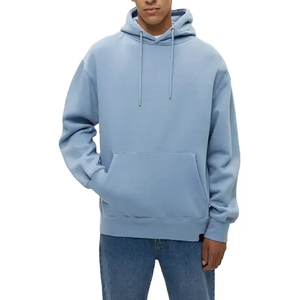 Sweat à capuche unisexe surdimensionné de haute qualité pull en coton éponge personnalisé sweats à capuche pour hommes - Product Image 1