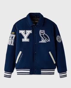 แจ็กเก็ตเบสบอลสีเขียวสำหรับผู้ชายเสื้อแจ็กเก็ตเบสบอลปักลายตัวอักษรทีมตัวแทนทีมกีฬาสำหรับผู้ชาย - Product Image 6