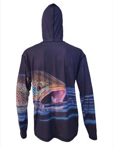 Chemise de pêche à capuche à manches longues pour homme avec tissu UV Block idéal pour la voile d'été et les aventures en eau douce - Product Image 5
