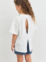 Vietnam-Produktion 210 GSM Baumwoll-Jersey O-Ausschnitt Crop-Länge Polo Kinder Lässiges Atmungsaktives Gebürstetes Kariertes Design Schnell Trocknend