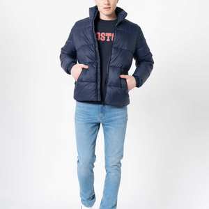 Vestes matelassées à fermeture éclair intégrale pour hommes, chaudes, légères, avec col montant pour les vêtements décontractés et actifs par temps froid, 2025 - Product Image 5