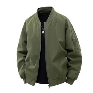Chaqueta Bomber de Invierno Personalizada con Logotipo Frontal, Servicio OEM, Alta Calidad, Transpirable, de Secado Rápido, Forro de Algodón, para Hombre, Casual, Manga Larga - Product Image 2
