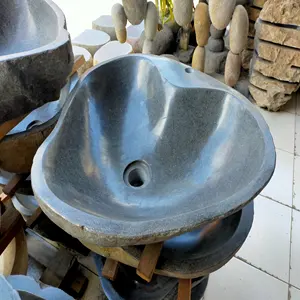 Bali Stone Basin are handmade used river stone, Marble or Onyx Stone available in different size and model nice for your home