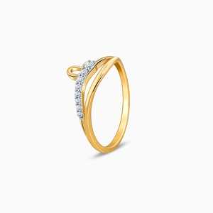 Encantador anillo de diamantes de corazón en oro - Product Image 2