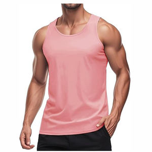 Camisetas sin mangas de secado rápido para hombre, camisetas de punto transpirables, atléticas, para correr, gimnasio, estilo deportivo - Product Image 1