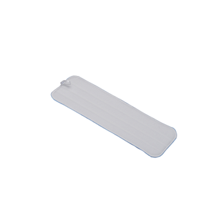 Almohadilla de mopa húmeda de microfibra azul 5X18 80/20 microfibra-poliéster excelente lavabilidad con respaldo de velcro - Product Image 4