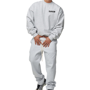 Ensemble de survêtement décontracté pour homme, logo personnalisé, 2 pièces, pull à manches longues, vêtements de sport d'entraînement, jogging d'hiver, survêtement de course à pied, imprimé - Product Image 5