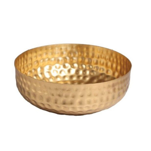 Bol de service de qualité de luxe en métal poli avec base noire Nouveau bol rond de dernière conception Accessoires de cuisine pour la maison en gros - Product Image 5