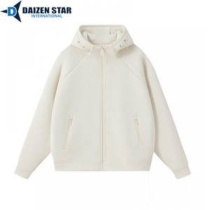 Sudaderas con Cremallera para Hombre, Color Sólido, 100% Algodón Felpa, Corte Regular, Invierno, Casual, Servicio OEM, 500 Gramos, Ropa Urbana - Product Image 5