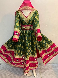 Hecho a mano afgano Kochi Saree bordado completo tradicional Pashtun cultura vestido estilo afgano paquistaní Salwar traje largo indio - Product Image 4