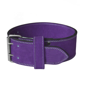 10มิลลิเมตรหนังวัวอลูมิเนียมหัวเข็มขัดยกน้ำหนักเข็มขัดฟิตเนสเข็มขัดคันโยกสนับสนุนการบีบอัดด้านหลังอุปกรณ์ออกกำลังกายยิม - Product Image 4