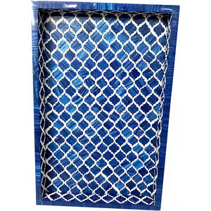 Plateaux de service en résine et bois de couleur MOP de style américain Plateaux décoratifs élégants et meilleurs qui soient écologiques et durables en Inde - Product Image 5