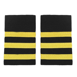 Épaulettes dorées sur mesure de haute qualité pour uniformes de pilote de compagnie aérienne OEM - Product Image 3