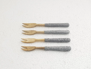 Couverts de voyage réutilisables Set de couverts portable pour manger Fourchette Cuillère Couteau Set Antique Table à manger Cuisine Décor en vrac - Product Image 6