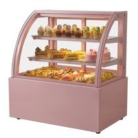 Vitrine réfrigérée en verre transparent pour aliments froids, unité de congélation pour crème glacée, comptoir réfrigéré pour beignets, armoire réfrigérée pour desserts de boulangerie