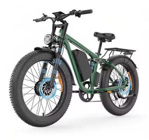 Vélo électrique à double moteur 52V 5000W pour adultes, batterie 1300Wh, vitesse 45 MPH, autonomie 100 milles, pneus larges 26" x 4.0, freinage parfait - Product Image 1