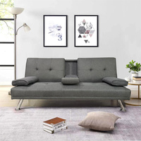 Sofá Cama Esquinero en Forma de L de Fabricante para Sala de Estar, Sofá de Tela para Espacios Pequeños y Apartamentos