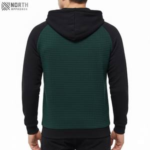 Sudadera con capucha y hombros caídos para hombre, 100% algodón, con logotipo personalizado, jersey de gran tamaño, sudadera de lana con doble cremallera Reversible - Product Image 6