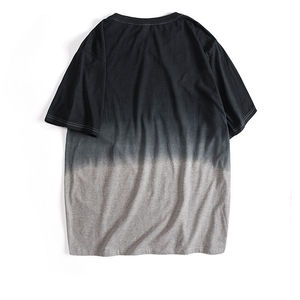 Venta al por mayor precio barato camiseta de los hombres Hip Hop gradiente hombres 100% algodón Vintage lavado Tie Dye camisetas - Product Image 4