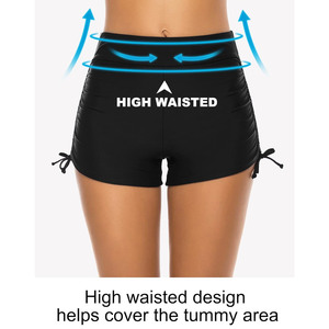 Traje de baño de cintura alta para mujer con cinturón con cuello en V traje de baño sin espalda ropa de playa traje de baño de carreras - Product Image 3