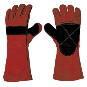 Gants de soudage en cuir de vache fendu de haute qualité isolés résistants à la chaleur gants de travail de sécurité tissu de protection pour haute - Product Image 4