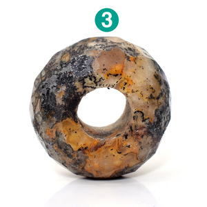 Natural Crazy <b>Lace</b> Agate 14.5mm Rondelle Stone Beads 5mm Drill Gemstone 13.5 Ct Large Hole Bracelet Wholesale Price - Product Image 3