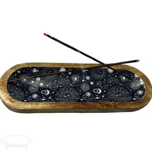 Varillas de incienso de bambú Natural hechas a mano de primera calidad, soporte en forma de barco y recogedor de cenizas, calidad India artesanal, precio de fábrica, modelo No 8 - Product Image 5