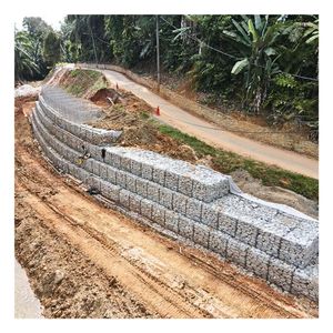 Malaysian ISO Standard Gabion Cage Box Chain Link <b>Mesh</b> <b>Plastic</b> Coated Iron Wire Ultimate Erosion Control Earthwork River - Product Image 6