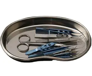 Plato/bandeja de riñón dental y de hospital de acero inoxidable de calidad superior Instrumentos manuales Tamaños personalizados de grado A + - Product Image 1