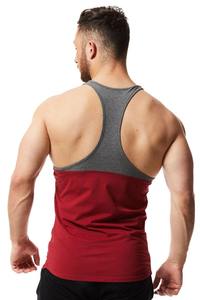 Camiseta sin mangas de Fitness de Color personalizado para hombre, camiseta sin mangas deportiva de poliéster transpirable, camiseta sin mangas para gimnasio, correr, entrenamiento, uso de verano, patrón en blanco - Product Image 4