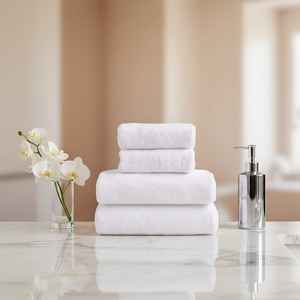 Serviette de bain d'hôtel en coton turc 100% en gros, 70x140cm, 450 GSM, super absorbante, douce, fabriquée en Turquie, qualité supérieure OEM - Product Image 2