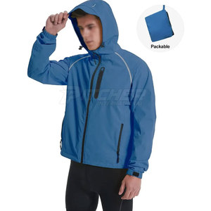 Veste coupe-vent à capuche zippée pour homme, mode décontractée, légère, écologique, veste d'hiver avec options personnalisables - Product Image 3