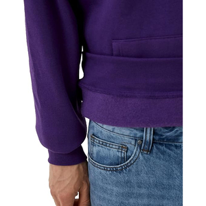 Sweat-shirt à capuche pour homme, violet, coupe classique, en molleton de coton, décontracté, avec poche, pour l'automne - Product Image 4