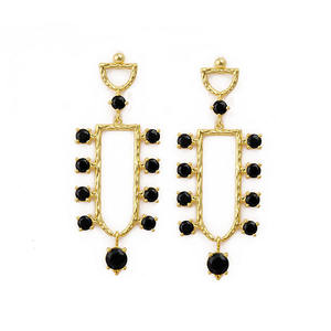 Boucles d'oreilles tendance El Joyero plaquées or 18 carats, en laiton, mignonnes, chrétiennes, pour demoiselles d'honneur, fiançailles, bijoux fantaisie pour femmes - Product Image 3