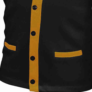 Cardigan lourd hommes 100% coton tricots épais chaud col en V boutonné OEM & ODM logo brodé fabricant direct d'usine - Product Image 4