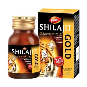 Capsules Dabur Shilajit, stimulant naturel de l'endurance, bien-être à base de plantes, fournisseur d'exportation - Product Image 1