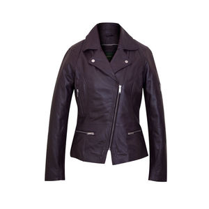 Mode femmes véritable veste en cuir de mouton de haute qualité doux mince mode femme recadrée veste en cuir - Product Image 1