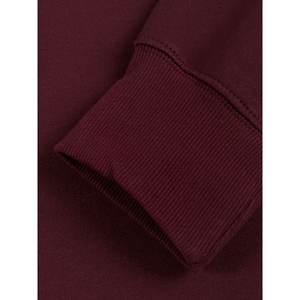 Sudaderas clásicas para mujer, jersey de cuello redondo de Color sólido, cómodo algodón de manga larga para gimnasio, Fitness, correr y uso diario - Product Image 3