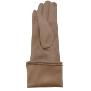 Gants de mariée longs en satin et dentelle perlée de 35 cm, en daim tendance avec écran tactile, longueur bras, pour mariages - Product Image 5