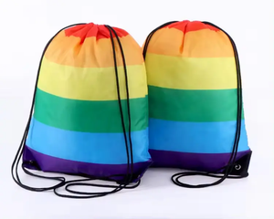 Lightweight Colorful <b>Drawstring</b> <b>Backpack</b> Sports Gym Bag Travel Sack pack Outdoor Festival School Bag Durable Stylish Unisex Bag - Product Image 6