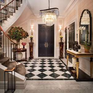 <b>Black</b> <b>Modern</b> Crystal Chandelier 3 Tiers Adjustable Hanging <b>Ceiling</b> Pendant <b>Light</b> Fixture for Living Room - Product Image 1