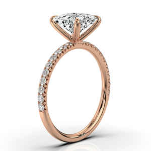 Personnalisable 14K Or Massif IGI Certifié Bague de Fiançailles Classique Fine Jewelry Band Diamond Women's Bridal Wedding Party - Product Image 6