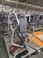 BN Machine de presse pectorale et dorsale à charge libre, avec dossier rembourré réglable et cadre en acier au carbone robuste, équipement de musculation commercial