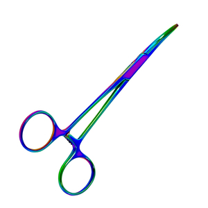 Pinzas Hemostáticas con Bloqueo MEDIHEAL SURGICAL CORPORATION, 125 cm, Acero Inoxidable, Curvas, Recubrimiento Arcoíris, Instrumento Quirúrgico - Product Image 2