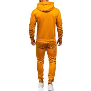 Conjunto de chándal con logotipo personalizado para hombre, ropa deportiva, sudaderas con capucha, trajes para correr, conjunto de Sudadera con capucha y pantalón de 2 piezas - Product Image 2