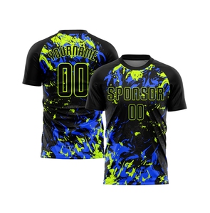 Nouveau design, maillot de football pour hommes sur mesure, fabrication OEM, impression numérique, anti-UV, séchage rapide, respirant, haute qualité, prix de gros - Product Image 3