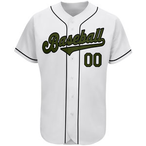 Camiseta de béisbol personalizada con botones de poliéster 100% en blanco barata de gran oferta - Product Image 3